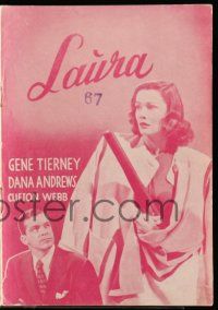 1x316 LAURA Danish program '48 Dana Andrews, sexy Gene Tierney, Otto Preminger, different!