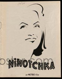 1x342 NINOTCHKA Danish program '40 different artwork & photos of Greta Garbo, Ernst Lubitsch!