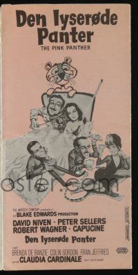 1x357 PINK PANTHER Danish program '64 Peter Sellers, David Niven, Claudia Cardinale, Capucine