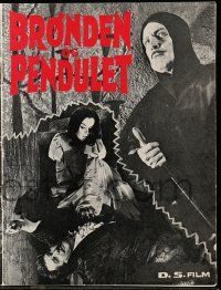 1x358 PIT & THE PENDULUM Danish program '62 Edgar Allan Poe, Vincent Price, Steele, different!
