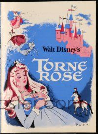 1x388 SLEEPING BEAUTY Danish program '59 Walt Disney cartoon fairy tale fantasy classic!