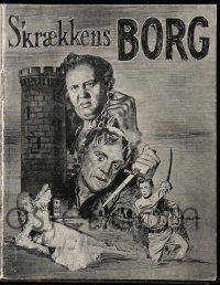 1x396 STRANGE DOOR Danish program '53 Boris Karloff, Charles Laughton, Sally Forrest, different!