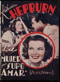 1x109 ALICE ADAMS Uruguayan herald '35 different images of Katharine Hepburn & Fred MacMurray!