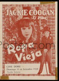 1x162 OLD CLOTHES Uruguayan herald '25 different images of dapper rag man Jackie Coogan!