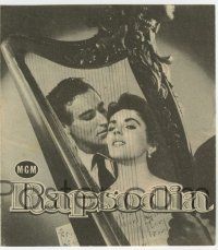 1x733 RHAPSODY Spanish herald '55 different images of pretty Elizabeth Taylor & Vittorio Gassman!