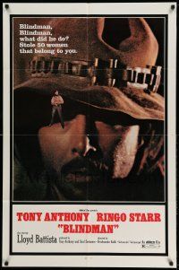 1y102 BLINDMAN 1sh '72 Tony Anthony, Ringo Starr, spaghetti western!