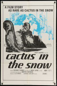 1y137 CACTUS IN THE SNOW 1sh '71 Mary Layne, Richard Thomas tries to lose his virginity!