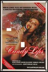1y142 CANDY LIPS 1sh '75 directed by none other than Cecil B. Damill, topless woman!