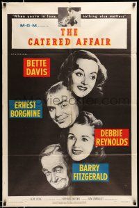 1y154 CATERED AFFAIR 1sh '56 Debbie Reynolds, Bette Davis, Ernest Borgnine, Barry Fitzgerald