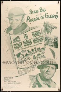 1y290 FIGHTING 69th 1sh R56 WWI soldiers James Cagney, Pat O'Brien & Dennis Morgan