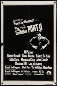 1y356 GODFATHER PART II 1sh '74 Al Pacino in Francis Ford Coppola classic crime sequel!
