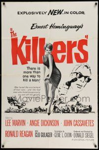 1y495 KILLERS military 1sh '64 Don Siegel, Hemingway, Lee Marvin, sexy Angie Dickinson!
