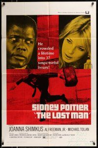 1y543 LOST MAN 1sh '69 Sidney Poitier crowded a lifetime into 37 suspenseful hours!