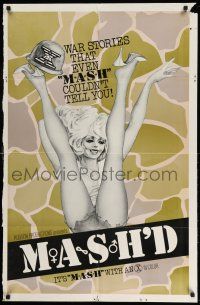 1y579 MASH'D 1sh '75 Annie Sprinkle in military sexploitation, it's MASH with an X!