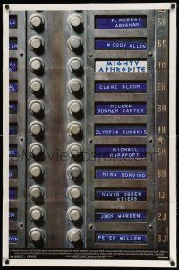 1y584 MIGHTY APHRODITE DS 1sh '95 Mira Sorvino, Woody Allen directed, cool call box design!