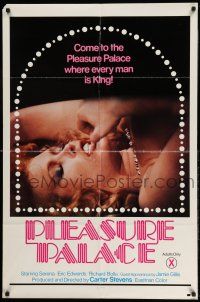 1y670 PLEASURE PALACE 1sh '79 Jamie Gillis, where every man is king, super sexy close up Serena!