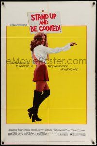 1y804 STAND UP & BE COUNTED 1sh '72 full-length sexy Jacqueline Bisset, women's lib!