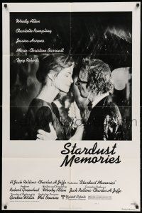 1y805 STARDUST MEMORIES style C 1sh '80 directed by Woody Allen, romantic close-up with Rampling!