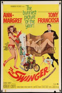 1y828 SWINGER 1sh '66 super sexy Ann-Margret, Tony Franciosa, the bunniest picture of the year!
