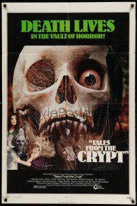 1y834 TALES FROM THE CRYPT 1sh '72 Peter Cushing, Joan Collins, E.C. comics, cool skull image!