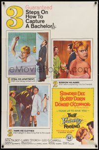 1y851 THAT FUNNY FEELING 1sh '65 naked Sandra Dee in tub, Bobby Darin, Donald O'Connor