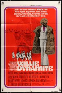 1y972 WILLIE DYNAMITE 1sh '74 Roscoe Orman, Diana Sands, Thalmus Rasulala, chicks & chumps!