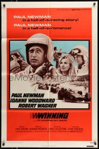 1y974 WINNING 1sh R73 Paul Newman, Joanne Woodward, Indy car racing images!