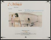 1z529 3 WOMEN 1/2sh '77 directed by Robert Altman, Shelley Duvall, Sissy Spacek, Janice Rule