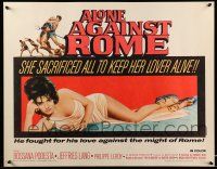 1z541 ALONE AGAINST ROME 1/2sh '63 Solo contro Roma, sword & sandal, art of sexy Rossana Podesta!