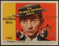1z593 BUSTER KEATON STORY style A 1/2sh '57 Donald O'Connor as Great Stoneface comedian, Ann Blyth
