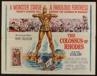 1z626 COLOSSUS OF RHODES 1/2sh '61 Sergio Leone's Il colosso di Rodi, mythological Greek giant!