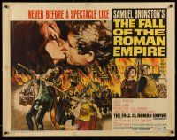 1z661 FALL OF THE ROMAN EMPIRE 1/2sh '64 Anthony Mann, Sophia Loren, cool gladiator artwork!