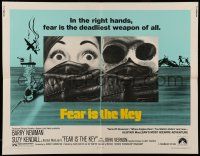 1z663 FEAR IS THE KEY 1/2sh '73 Alistair MacLean, art of Barry Newman & Suzy Kendall!