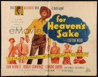 1z669 FOR HEAVEN'S SAKE 1/2sh '50 Clifton Webb as cowboy Mr. Belvedere, Joan Bennett, Cummings