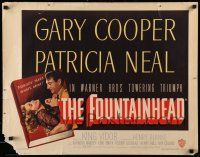 1z671 FOUNTAINHEAD 1/2sh '49 Gary Cooper & Patricia Neal in Ayn Rand's objectivist classic!