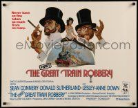 1z686 GREAT TRAIN ROBBERY int'l 1/2sh '79 art of Sean Connery, Sutherland & Lesley-Anne Down!