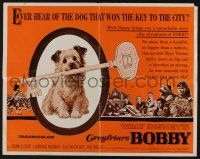 1z691 GREYFRIARS BOBBY 1/2sh '61 Walt Disney, huge close up art of cute tiny Skye Terrier!