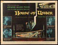 1z705 HOUSE OF USHER 1/2sh '60 Edgar Allan Poe's tale of the ungodly & evil, art by Reynold Brown!