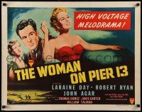 1z708 I MARRIED A COMMUNIST style A 1/2sh '50 Janis Carter & w/ Robert Ryan, The Woman on Pier 13!