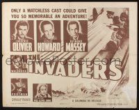 1z715 INVADERS 1/2sh R49 Michael Powell & Emeric Pressburger, Laurence Olivier on radio!