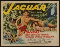 1z720 JAGUAR style A 1/2sh '55 Barton MacLane, Sabu with sexy Chiquita + art of him in jungle!