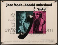1z727 KLUTE 1/2sh '71 Donald Sutherland & Jane Fonda, dangling telephone art!