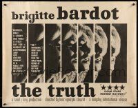 1z729 LA VERITE 1/2sh '61 super sexy Brigitte Bardot, Henri-Georges Clouzot, The Truth!