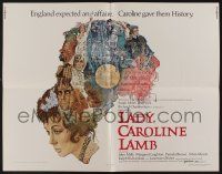1z732 LADY CAROLINE LAMB 1/2sh '73 directed by Robert Bolt, great art of Sarah Miles & cast!