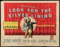 1z753 LOOK FOR THE SILVER LINING 1/2sh '49 art of June Haver & Ray Bolger dancing, Gordon MacRae