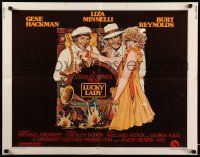 1z757 LUCKY LADY umarked style A 1/2sh '75 Gene Hackman, Liza Minnelli, Burt Reynolds