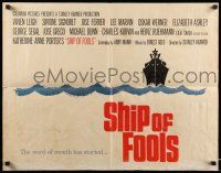 1z851 SHIP OF FOOLS 1/2sh '65 Stanley Kramer's movie based on Katharine Anne Porter's book!