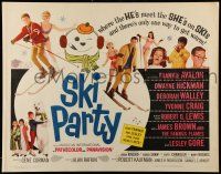 1z854 SKI PARTY 1/2sh '65 Frankie Avalon, Dwayne Hickman, where the he's meet the she's on skis!
