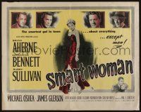 1z858 SMART WOMAN 1/2sh '48 Brian Aherne, sexy full-length Constance Bennett in red dress!