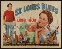 1z869 ST. LOUIS BLUES 1/2sh '39 great close up image of sexy Dorothy Lamour & Lloyd Nolan!